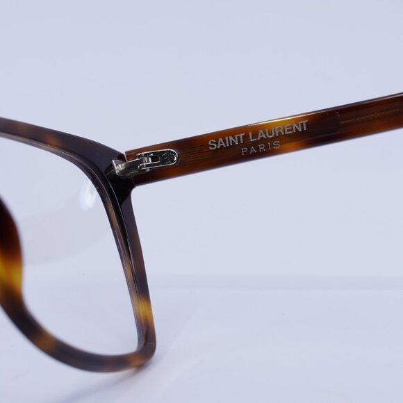 Saint Laurent SL717 SLIM 003 Eyeglasses Havana 54mm Square Frame - Picture 9 of 11
